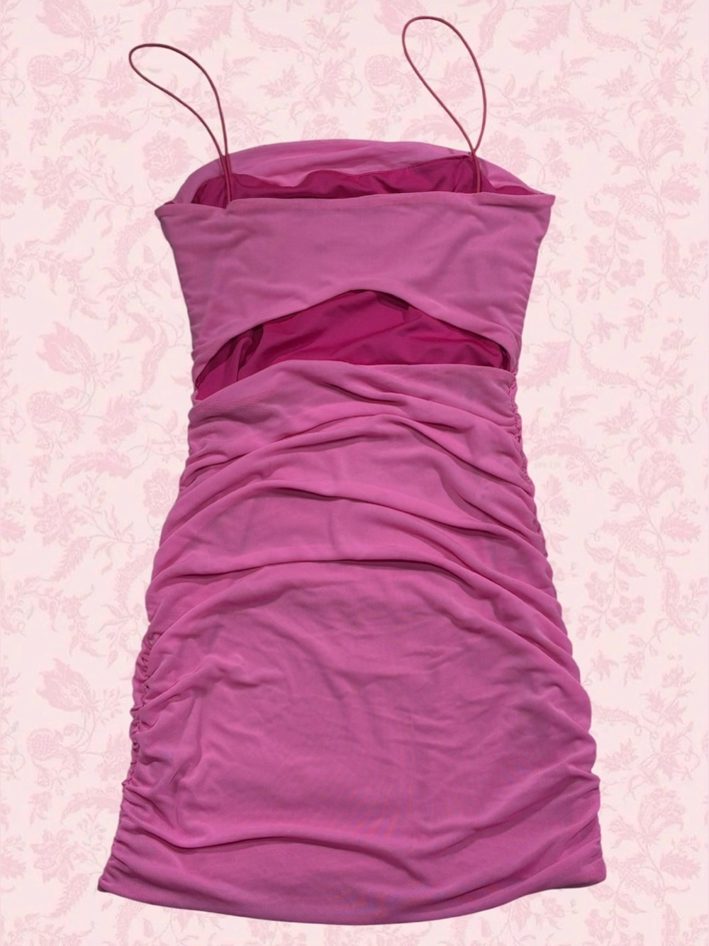 Princess Polly Holloway Wishes Cut Out Bodycon Mini Dress Pink - Picture 2 of 5